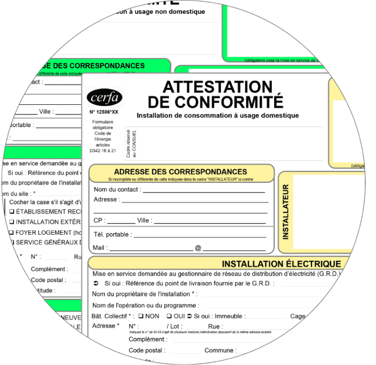 Remplir attestation consuel
